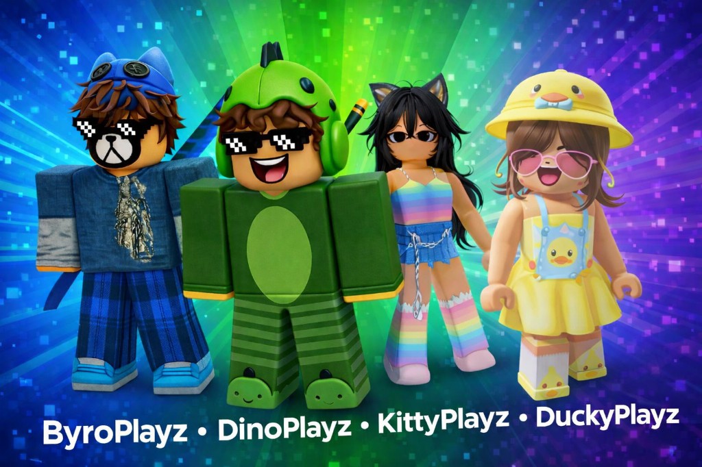 Featured ByteQuest creators: ByroPlayz, DinoPlayz, KittyPlayz, and DuckyPlayz